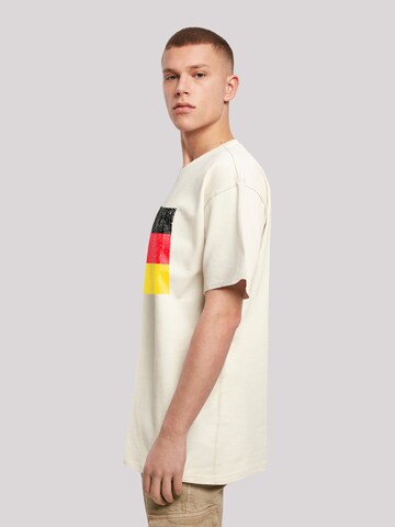 F4NT4STIC Shirt 'Germany Deutschland Flagge distressed' in Beige