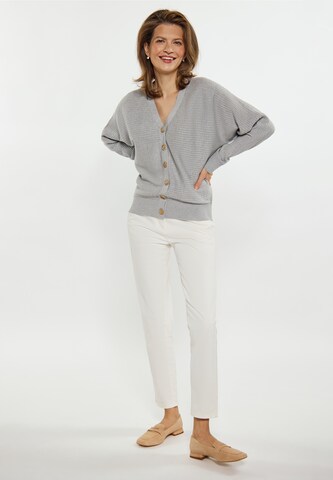 usha WHITE LABEL Knit Cardigan in Grey