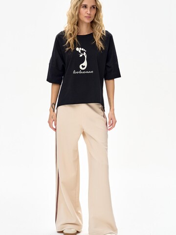 Blue Shadow Blouse in Black