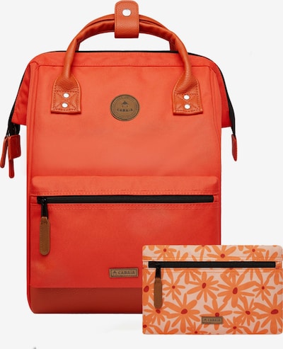 Cabaia Backpack in Brown / Orange / Neon orange / Pastel orange, Item view