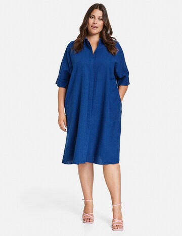 Rochie tip bluză de la SAMOON pe albastru