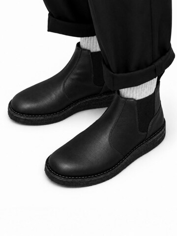 oswen Chelsea boots 'Commuter' in Zwart