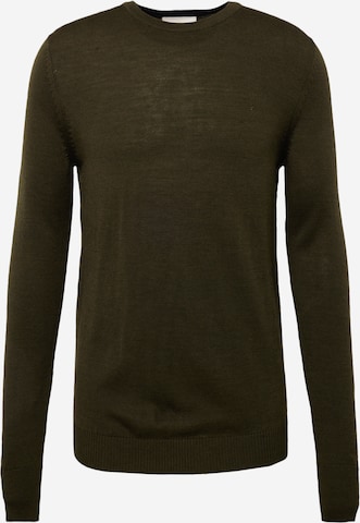 Bruun & Stengade Sweater 'Jupiter' in Green: front