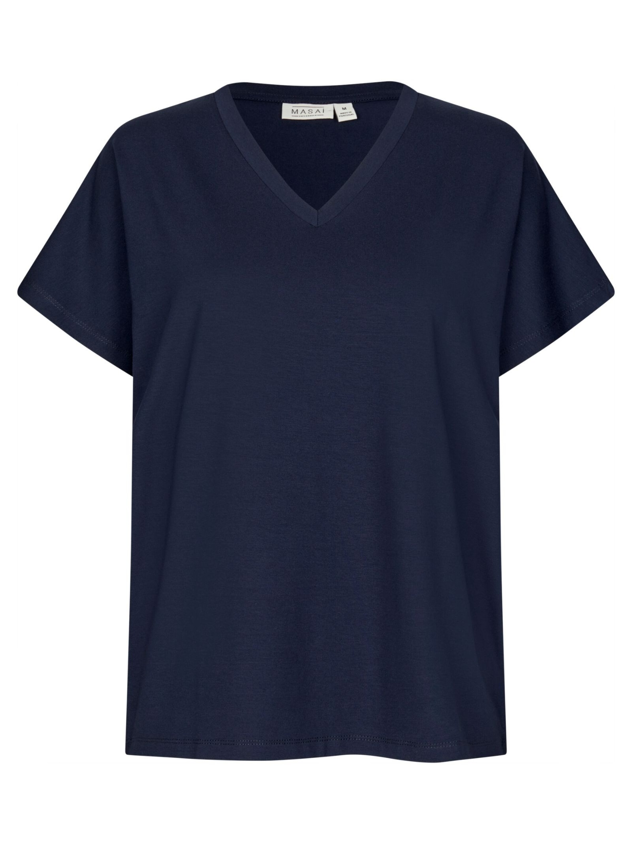 T-shirt 'MaBadu' Masai en bleu : devant