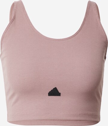 ADIDAS SPORTSWEAR Sporttopp 'Rib ' i lila: framsida