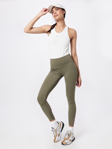 NIKE Skinny Sportbroek 'One' in Groen