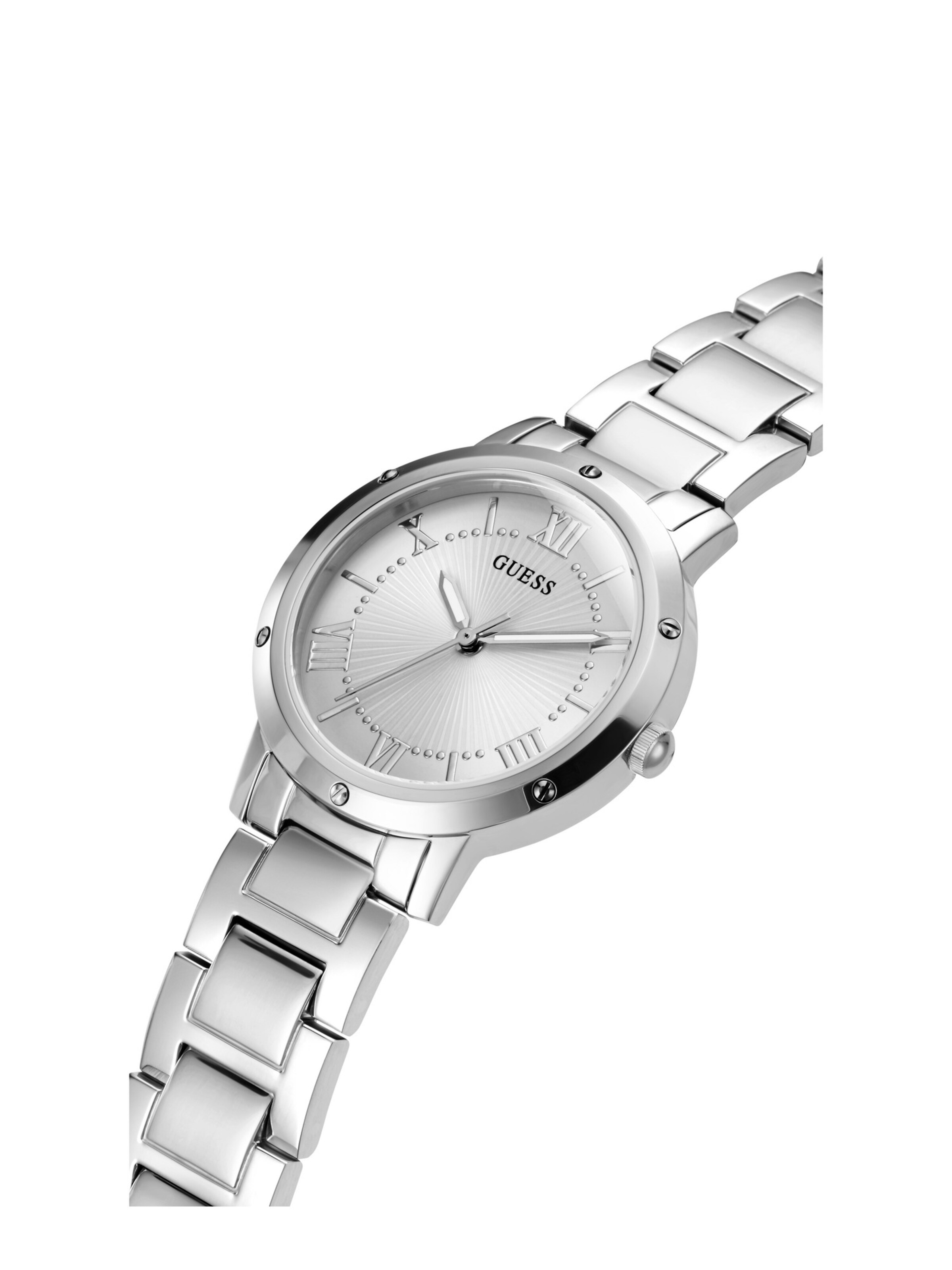 GUESS Analoog horloge 'Dawn' in Zilver