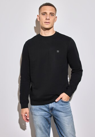 Street One MEN Sweatshirt in Black: front