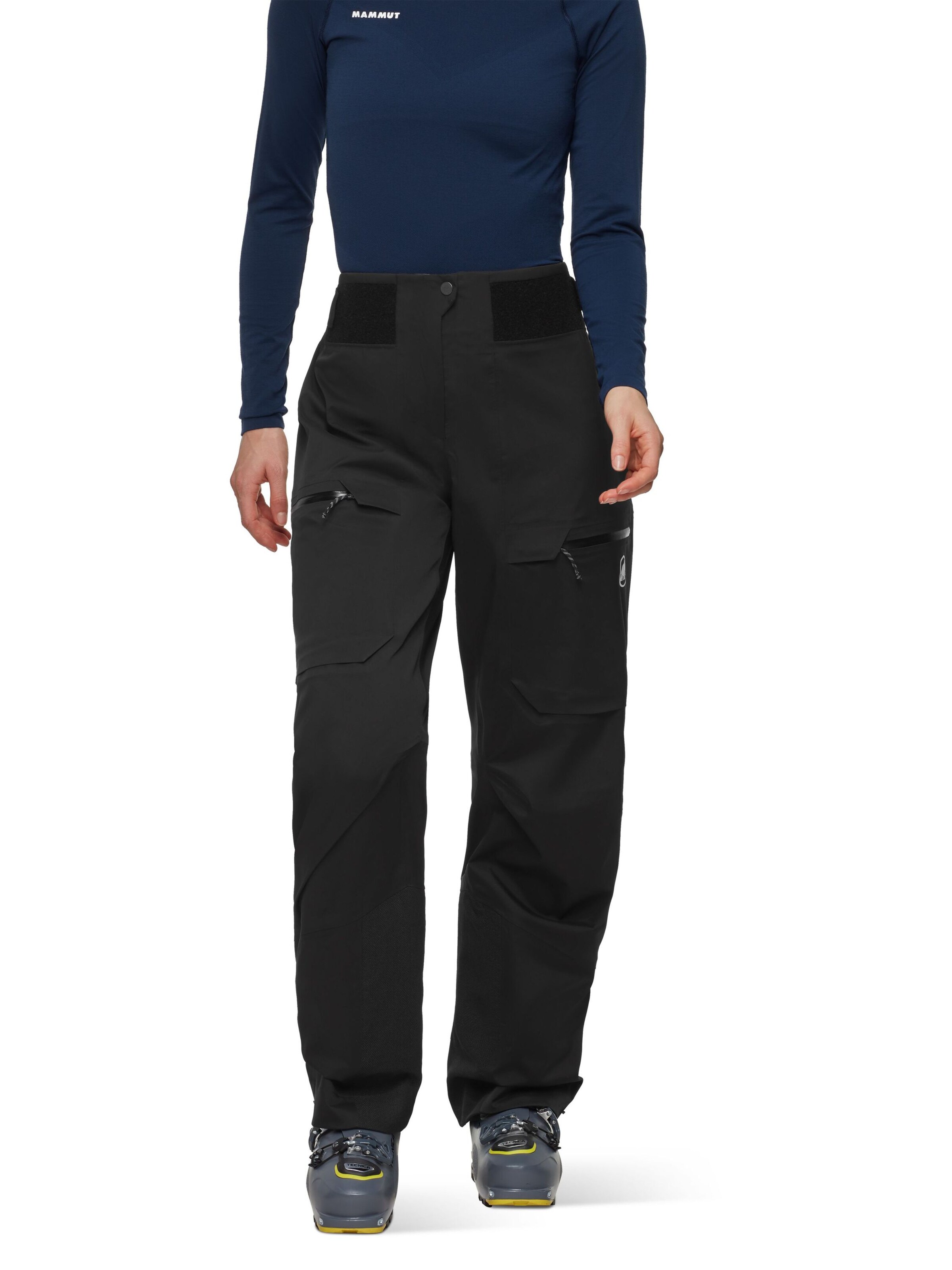 MAMMUT Regular Outdoorhose in Schwarz: Vorderseite
