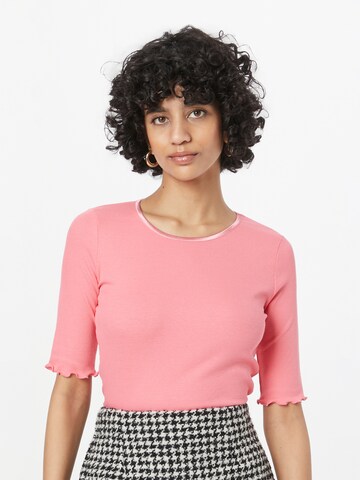 T-shirt Fransa en rose : devant