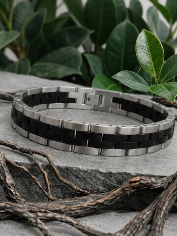 Holzwerk Bracelet 'SANDASEE' in Silver