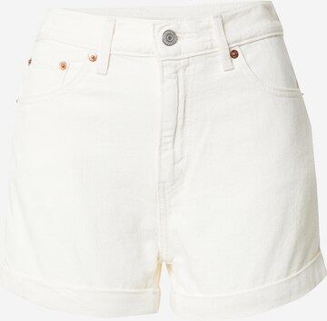 Jeans 'Mom A Line Short' de la LEVI'S ® pe alb: față