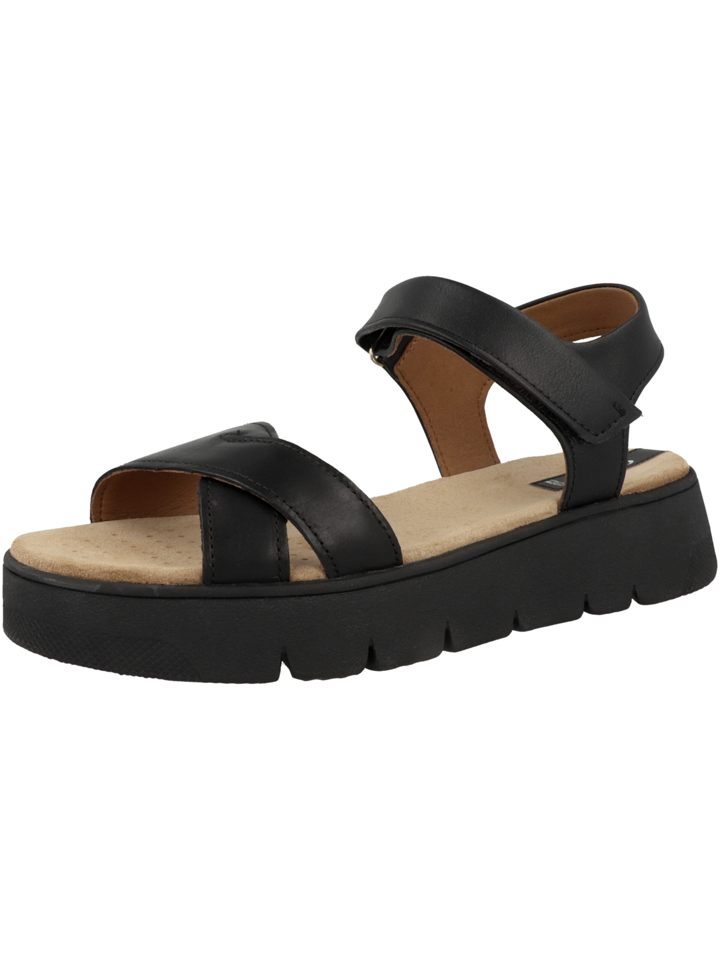 GEOX Strap Sandals 'Dandra' in Black: front