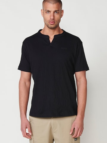 T-Shirt KOROSHI en noir : devant