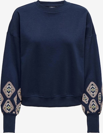 ONLY Sweatshirt 'Brooke' in Blauw: voorkant