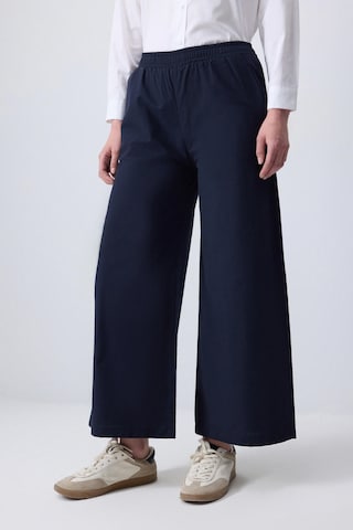 Touche Prive Wide leg Broek in Blauw: voorkant