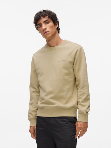 Sweat-shirt 'Rue St-Guillaume' Karl Lagerfeld en marron : devant