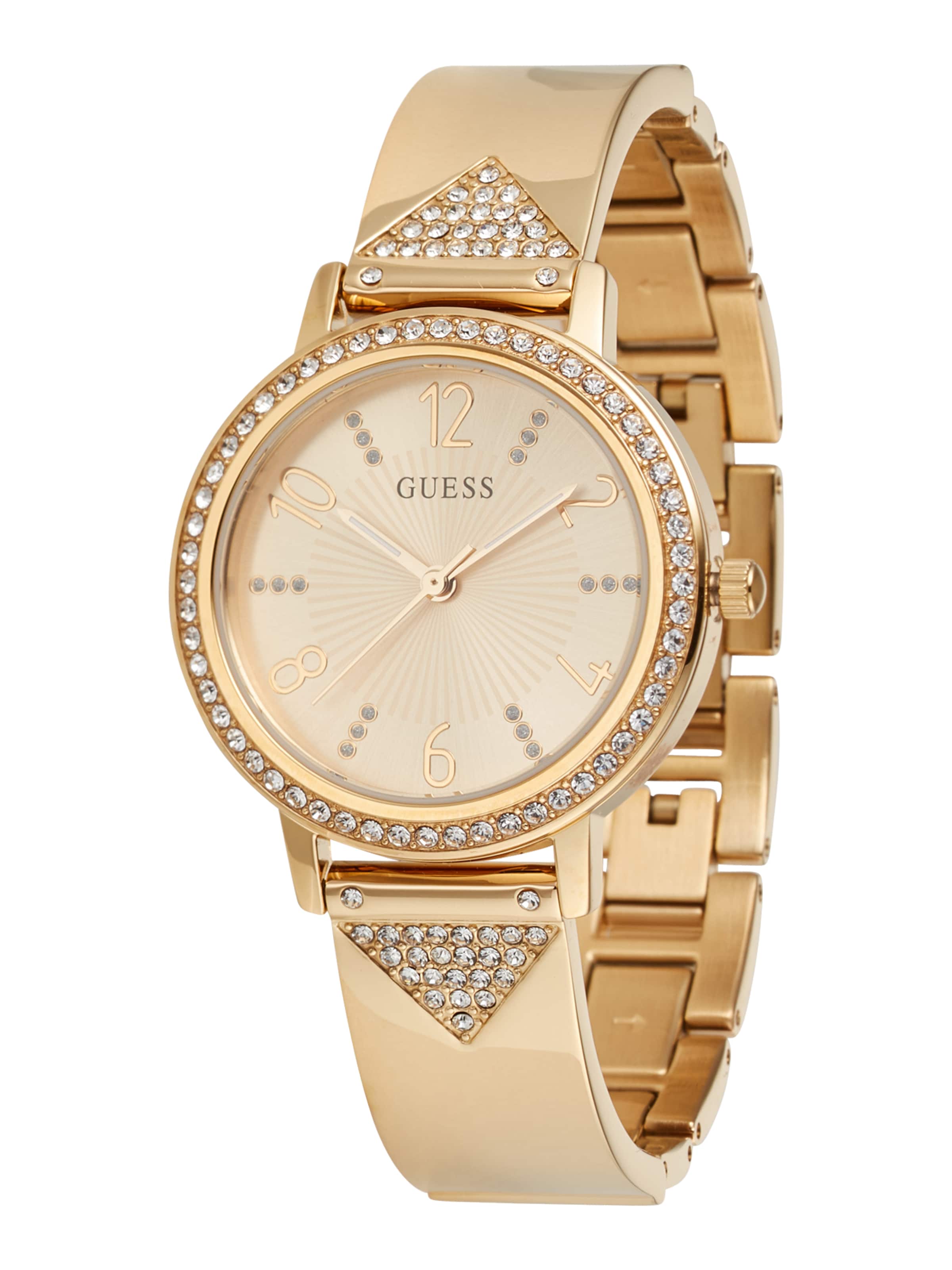 GUESS Uhr 'Tri Luxe' in Gold: Vorderseite