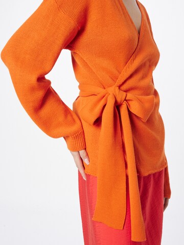 GLAMOROUS BLOOM Knit cardigan in Orange