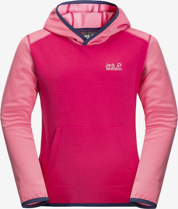 JACK WOLFSKIN Athletic Sweater 'ACTIVE' in Pink: front