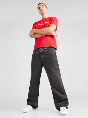 JACK & JONES Bluser & t-shirts 'ZURI' i rød