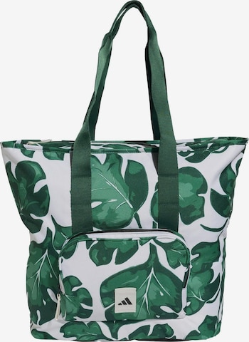 ADIDAS ORIGINALS Shopper 'Leaf Print' in Green: front
