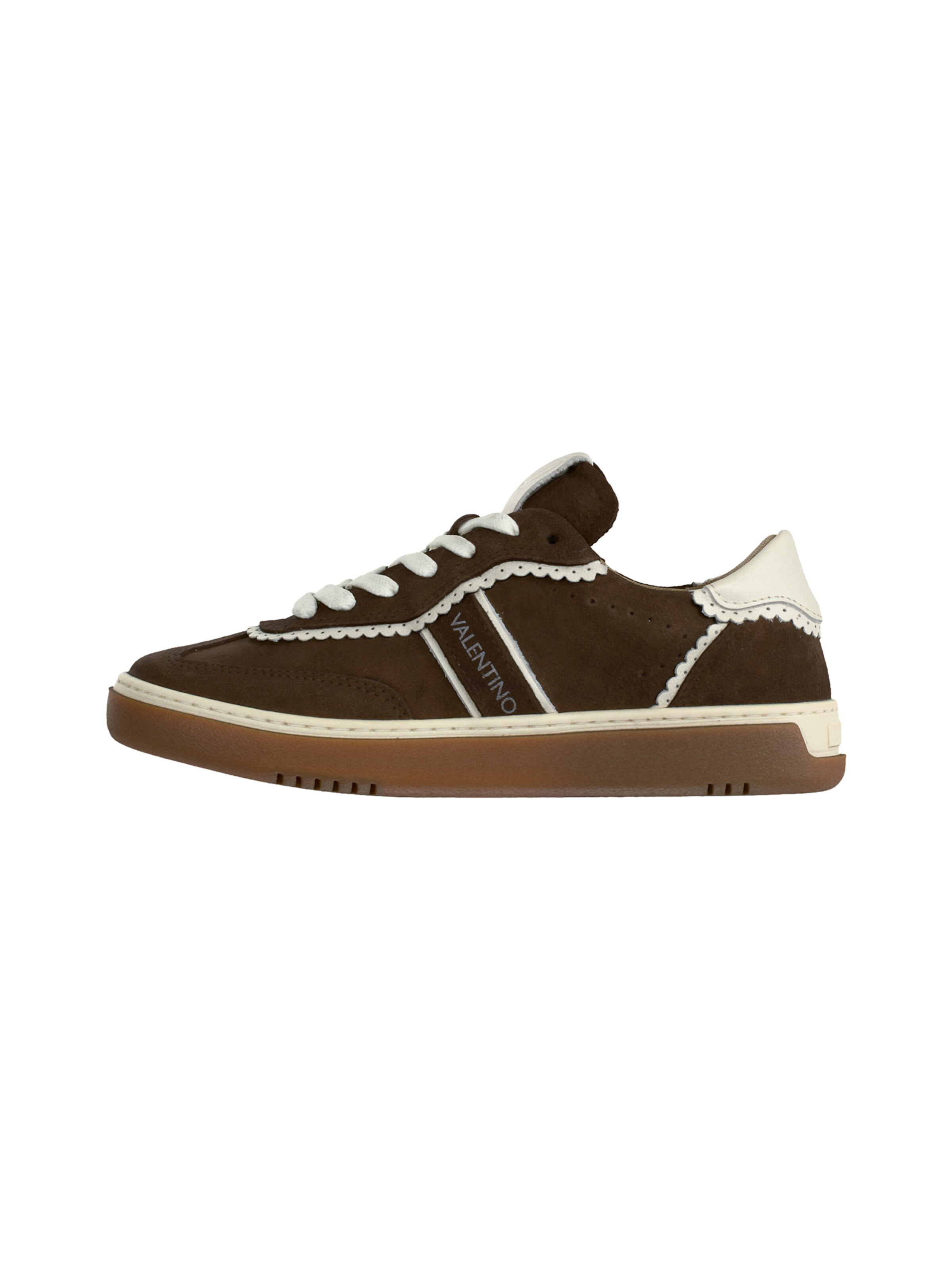 Valentino Shoes Ниски маратонки 'GLOSSY' в кафяво: отпред