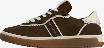 Valentino Shoes Ниски маратонки 'GLOSSY' в кафяво: отпред