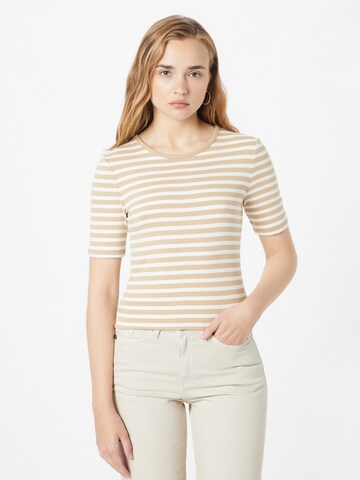 T-shirt GANT en beige : devant