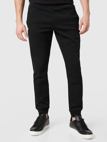 Lacoste Sport Tapered Workout Pants in Black: front