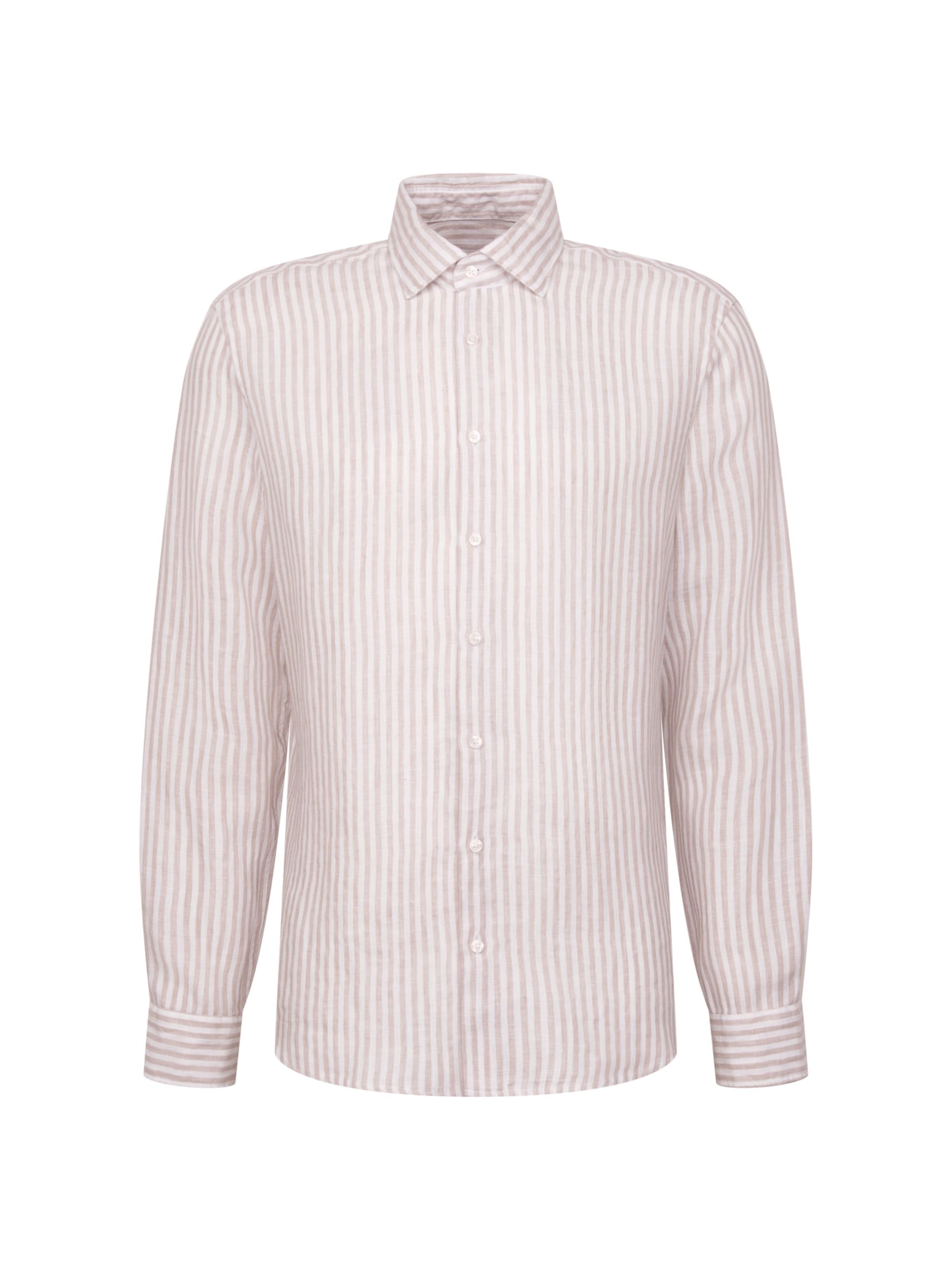 SEIDENSTICKER Hemd in beige / weiß, Produktansicht