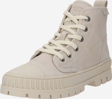 Sneaker alta di Dockers by Gerli in beige: frontale