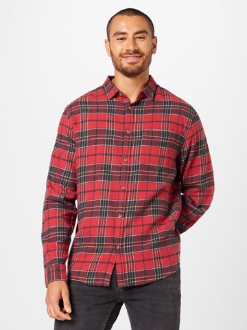 Cotton On Regular fit Button Up Shirt 'CAMDEN' in Red: front