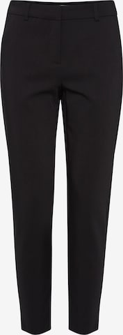 Fransa Regular Chino Pants in Black: front