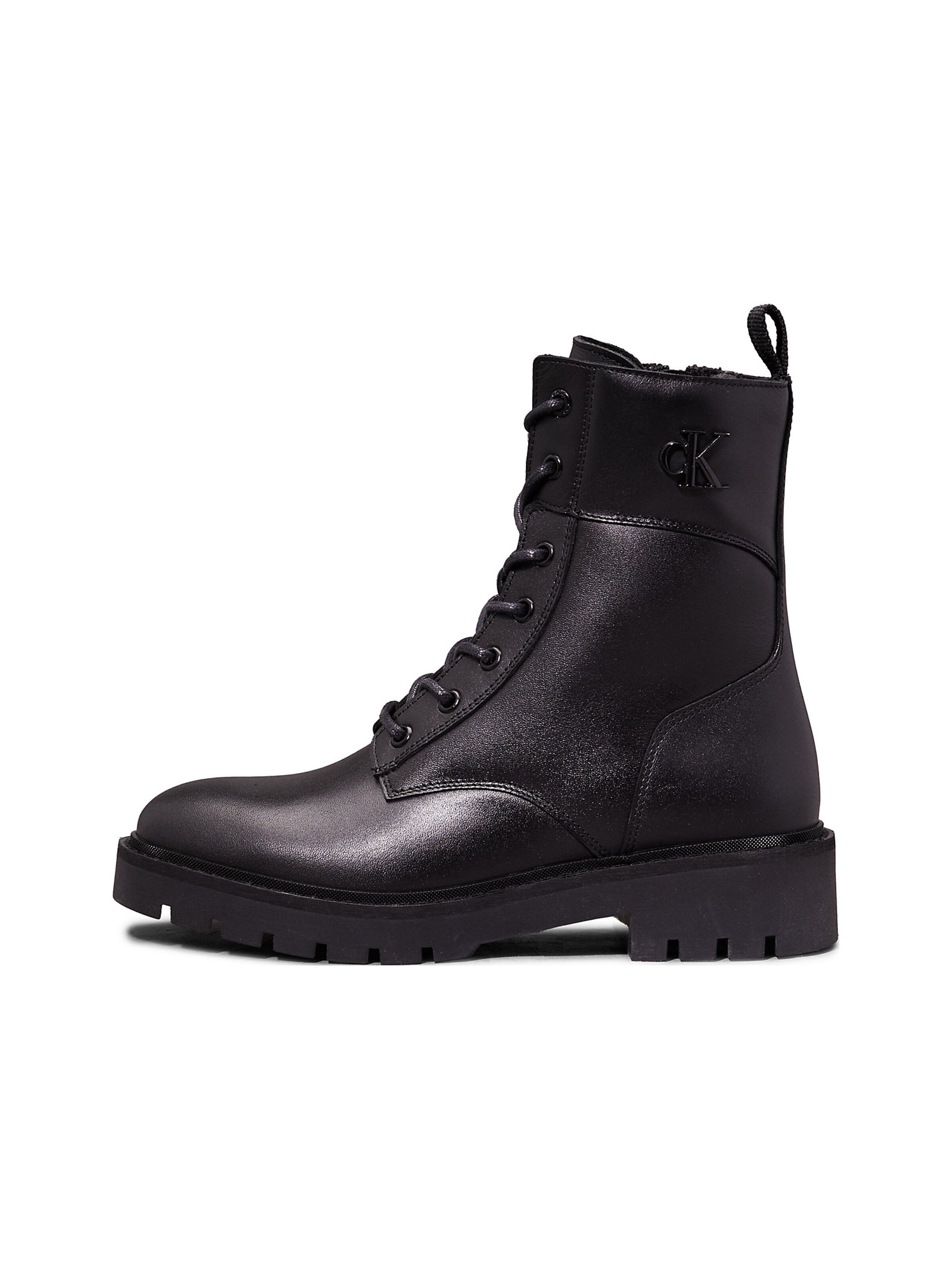 Calvin Klein Schnürstiefel in Schwarz: Vorderseite