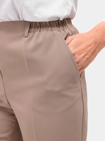 Regular Pantalon à plis Goldner en beige