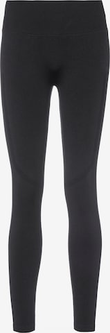 ICANIWILL Skinny Workout Pants 'Rush' in Black: front
