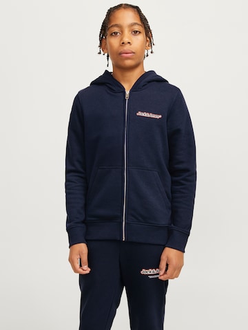 Jack & Jones Junior Sweatjacke in Blau: Vorderseite