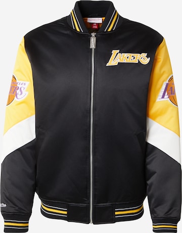 Veste mi-saison 'NBA THROW IT BACK LAKERS' Mitchell & Ness en noir : devant