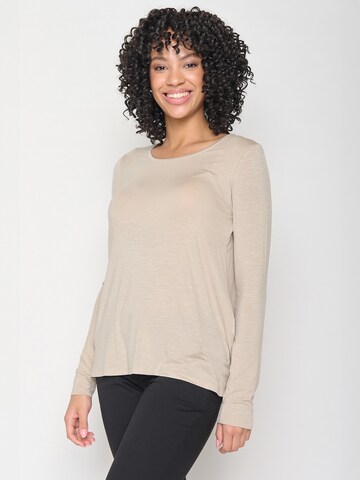 GREENBOMB Shirt in Bruin: voorkant
