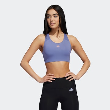 Bustier Soutien-gorge de sport 'Ultimate Alpha' ADIDAS SPORTSWEAR en violet : devant