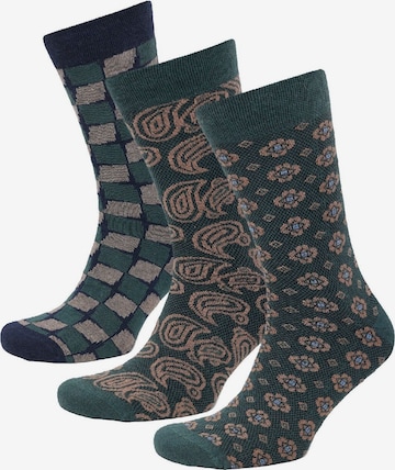 Real Guys Socks in Green: front