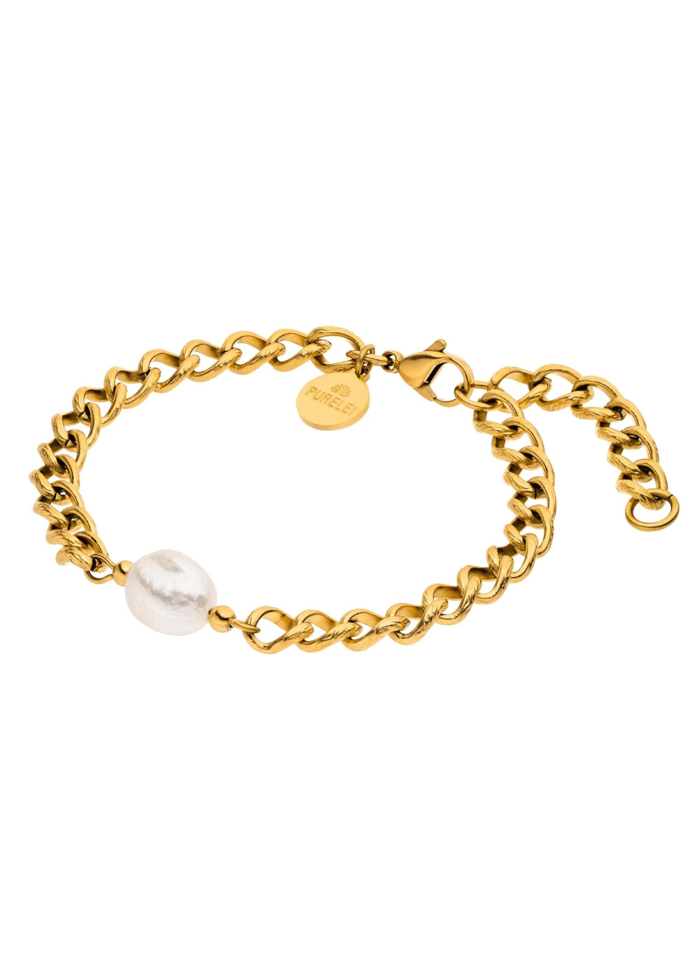 PURELEI - Pulseira 'Structure' em ouro: frente
