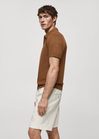 MANGO MAN Shirt 'Canario' in Brown