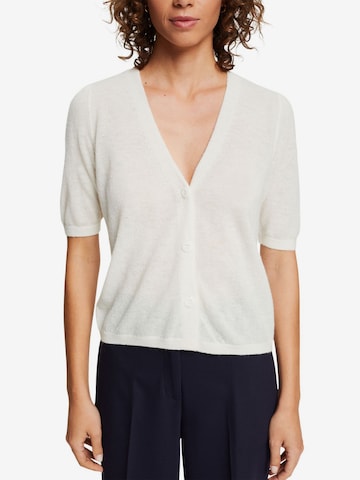 Esprit Collection Knit Cardigan in White