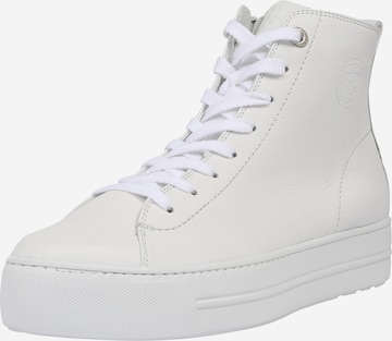 Paul Green High-Top Sneakers 'MASTERCALF' in White: front