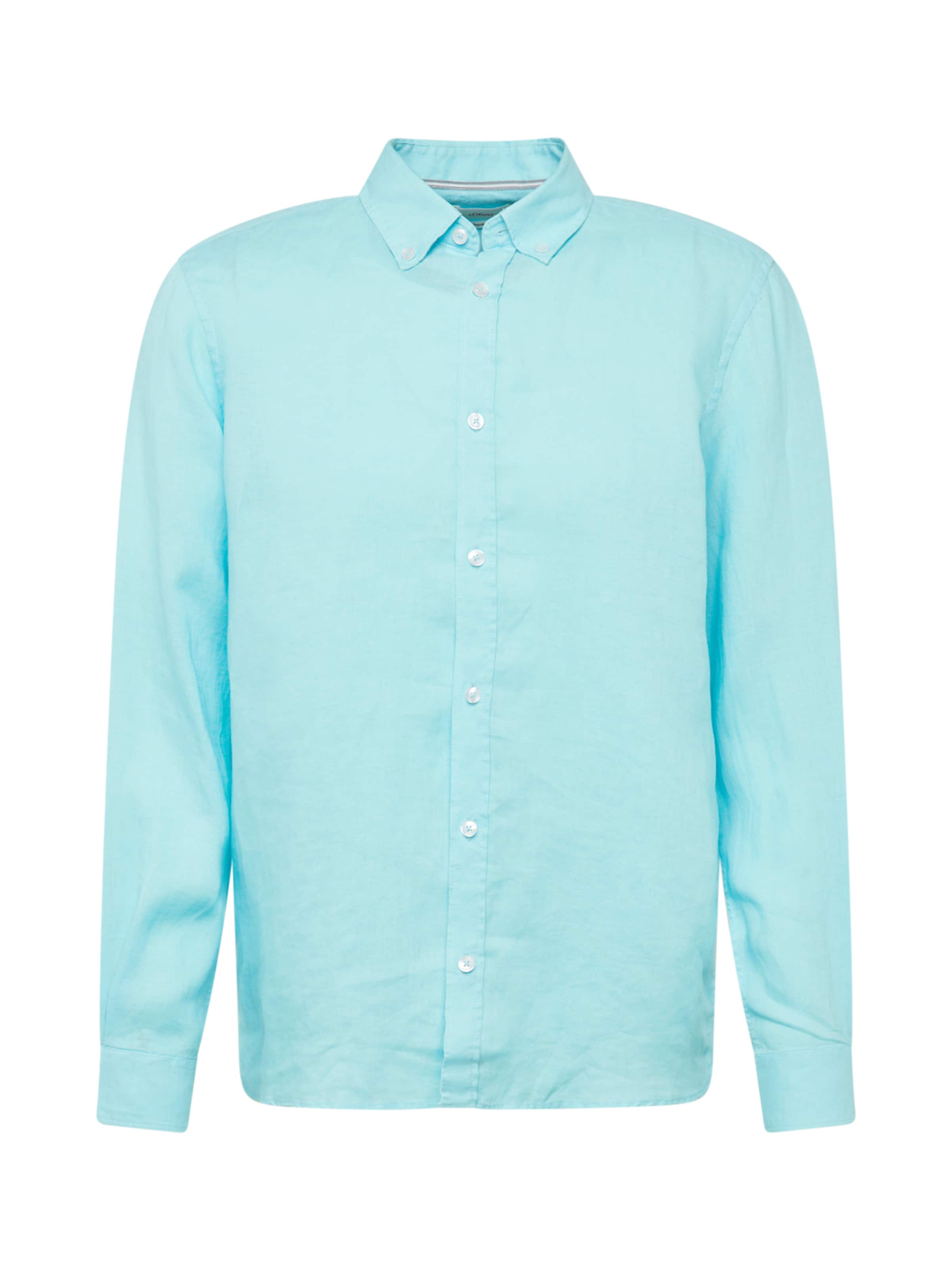 s.Oliver Regular fit Πουκάμισο σε μπλε: μπροστά