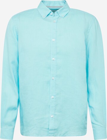 s.Oliver - Ajuste regular Camisa en azul: frente