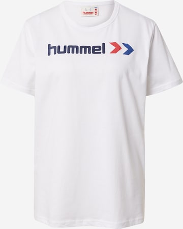 Hummel Функционална тениска в бяло: отпред