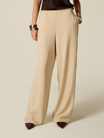 Baggy Pantaloni di oltre in beige